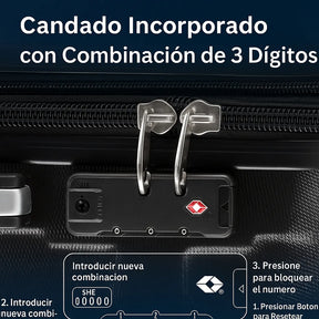Valijas Valija Mediana Valijas De Viaje Rígida Valijas Medianas Maletas Para Viaje Avion Reforzada Liviana 4 Ruedas 360