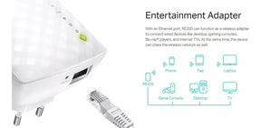 Repetidor Extensor de rango Wi-Fi 5 Doble Banda TP-Link RE200 AC750