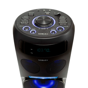 Torre de Sonido Noblex MNT290 Bluetooth Efectos de Voz y Luces LED Negro